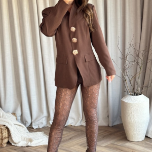 Charlotte Chocolate Tailored Blazer