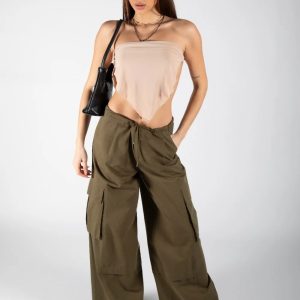 Stone Tie Back Scarf Bandeau Bandana Crop Top - Lauren